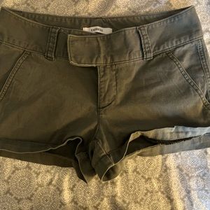 Olive green shorts